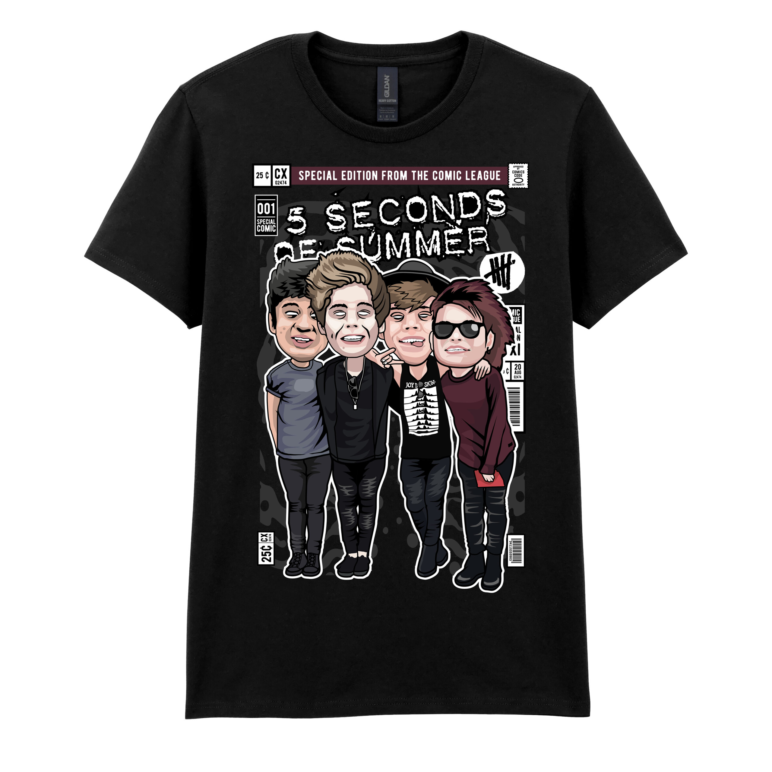 5 SECONDS OF SUMMER Pop Culture Men's Tshirt