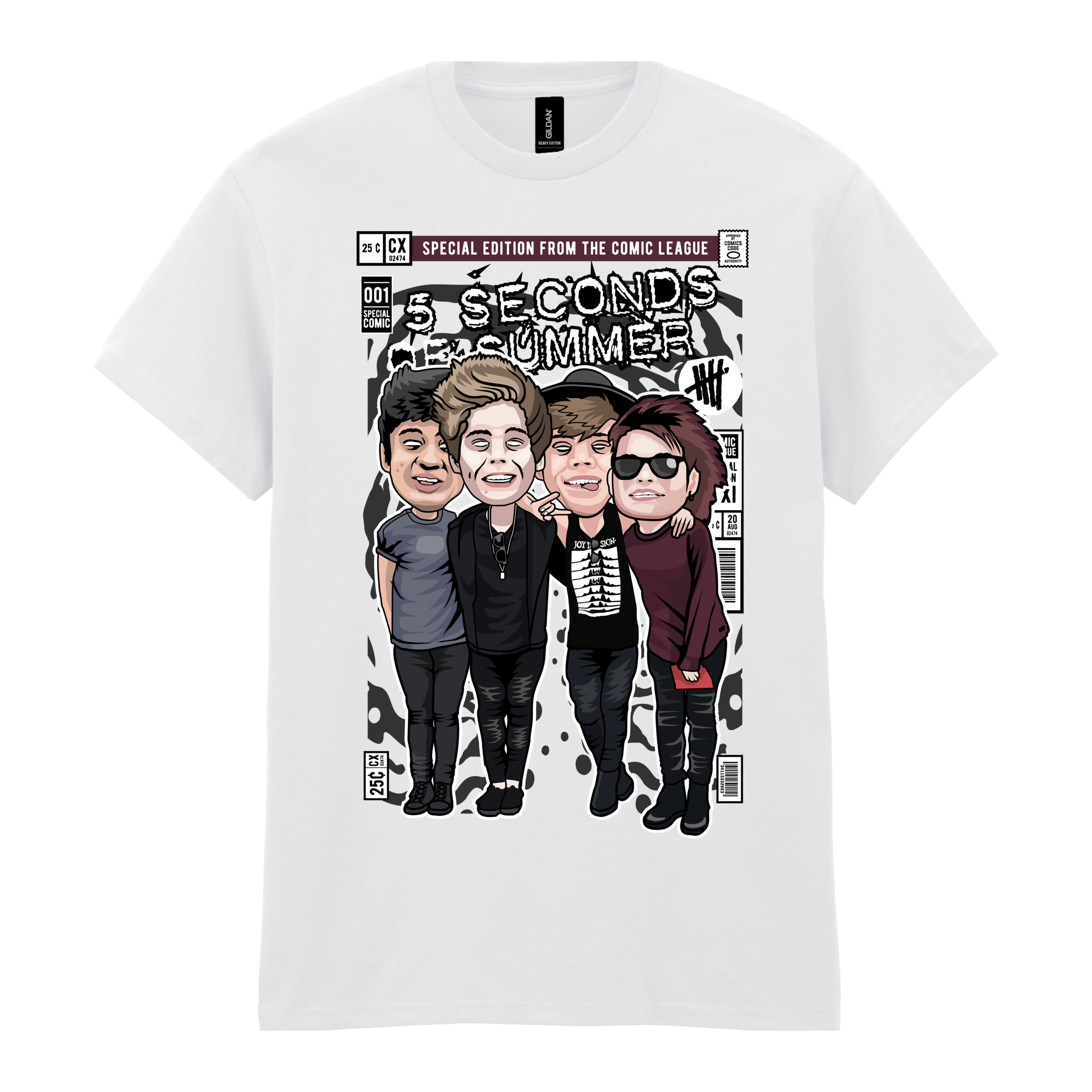 5 SECONDS OF SUMMER Pop Culture Men's Tshirt - Image 2