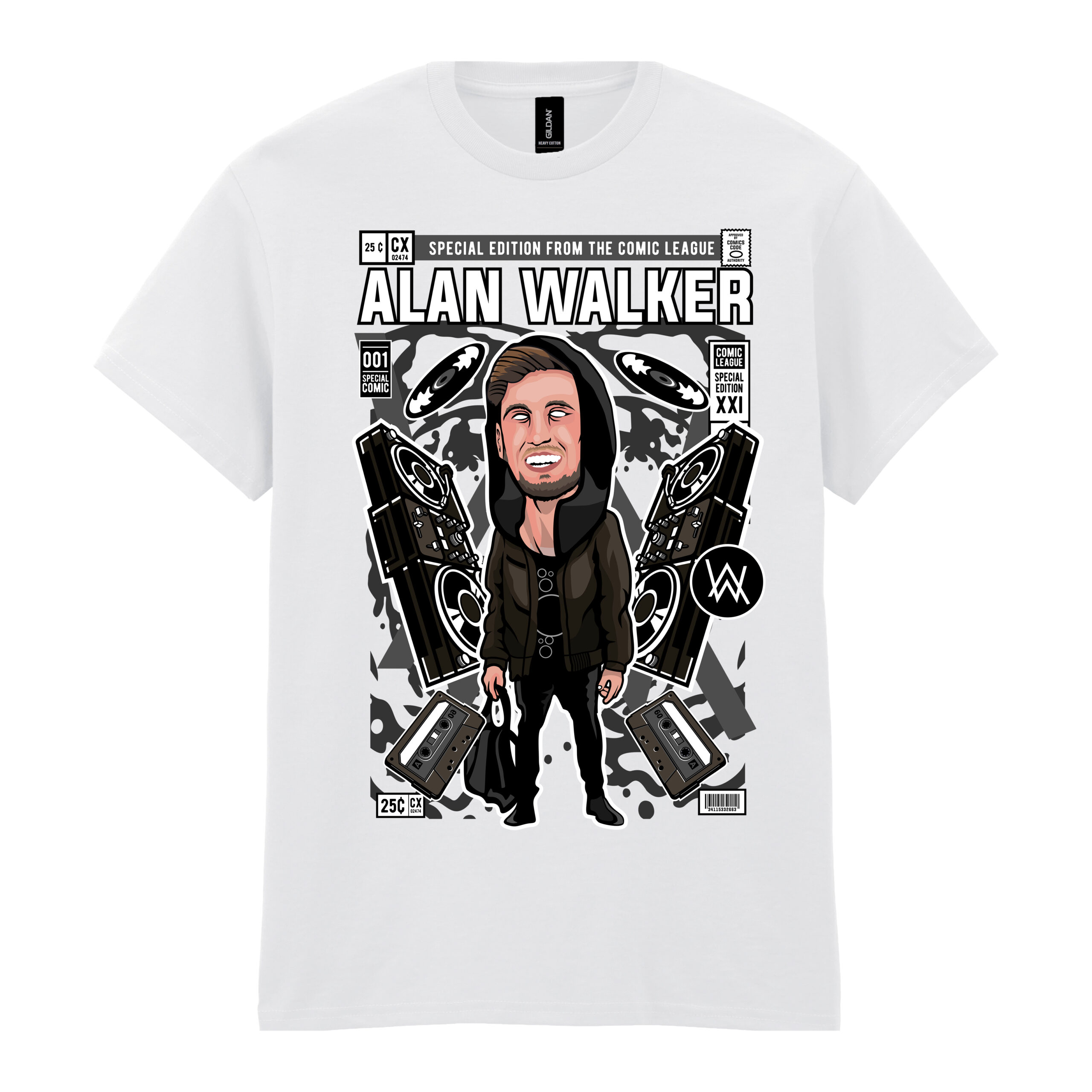 ALAN WALKER EDM Pop Culture Men's Tshirt - Image 2