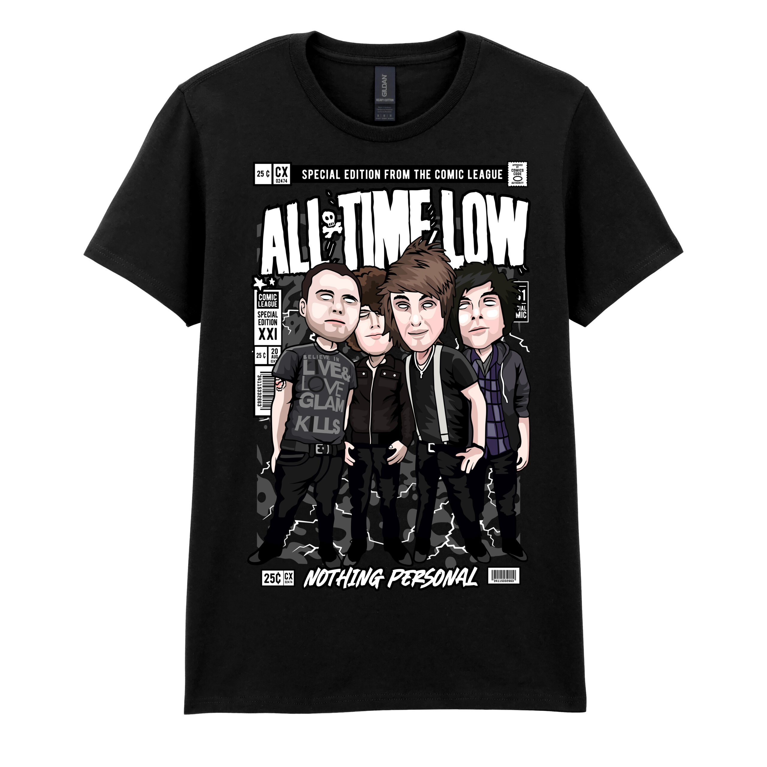 ALL TIME LOW Pop Culture Ladies Tshirt - Image 2