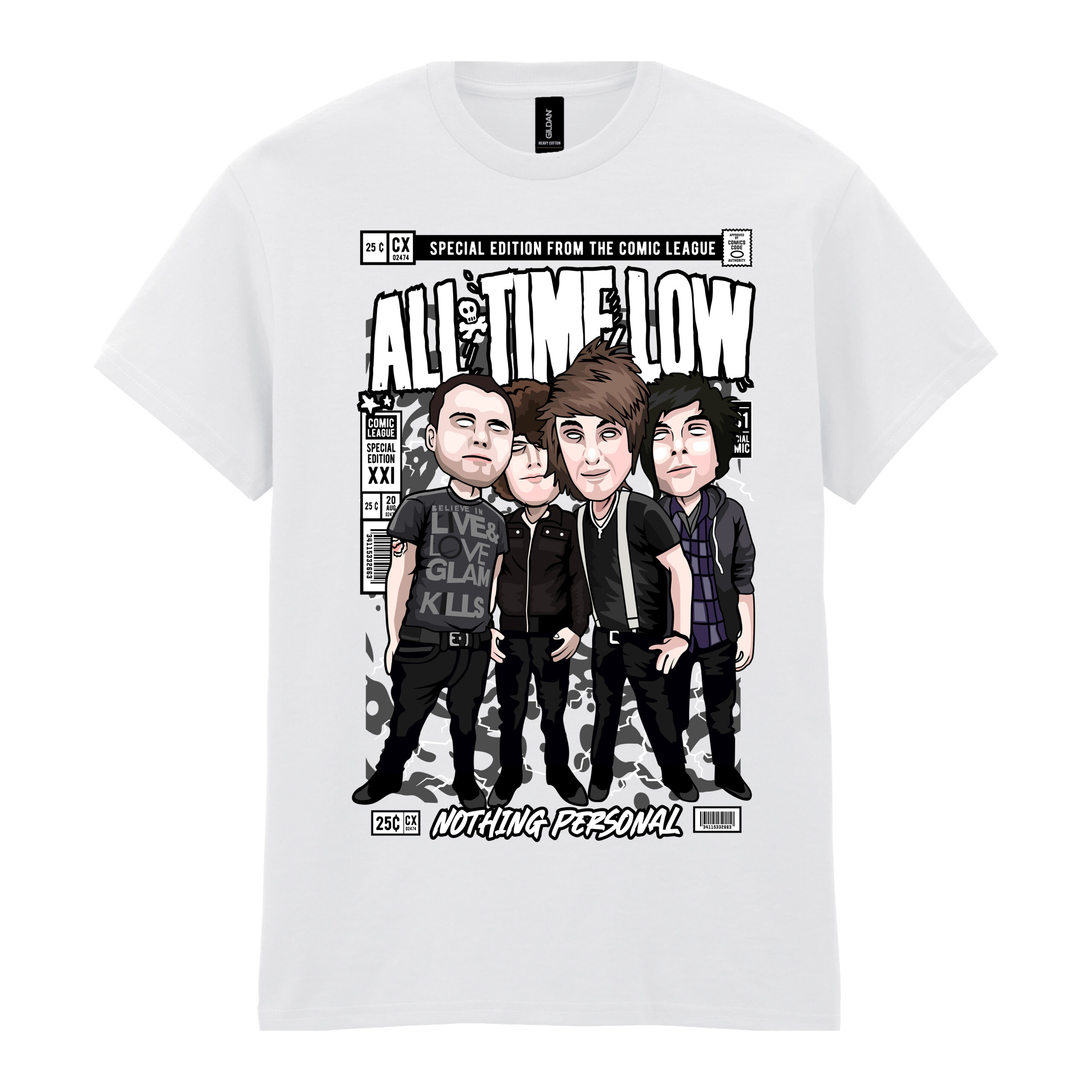 ALL TIME LOW Pop Culture Men's Tshirt - Image 2